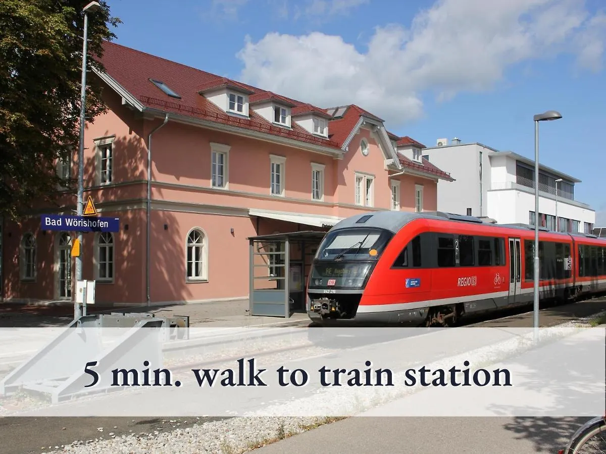 Gemuetliche Ferienwohnung In Bester Lage L Innenstadtnaehe L 1 Minute Zum Bahnhof L Kueche L Tv L Free-Wlan L Willkommen Im Hallo!-Apartment 10 Bad Wörishofen 0*,  Γερμανία