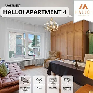  Apartment Tolle Zweiraum-ferienwohnung In Bester Lage L Innenstadtnähe L 1 Minute Zum Bahnhof L Tv L Free-wlan L Willkommen Im Hallo!-apartment 4